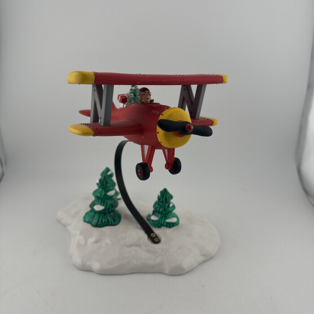 Dept 56 Snow Village Spirit of the Snow Village Airplane Retired 5440-2